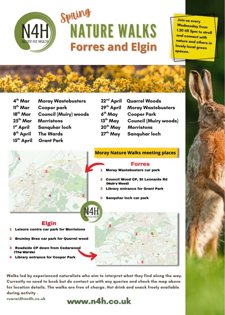 Nature 4 Health walks in Elgin and Forres
