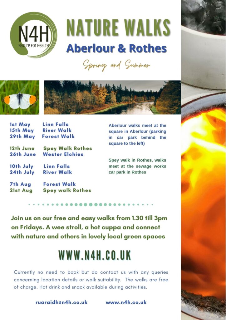 Natures 4 Health, nature walks in Rothes
