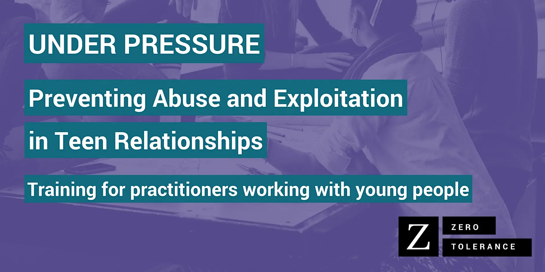 Image illustrating the news post `Under Pressure Training for Youth Work Practitioners`