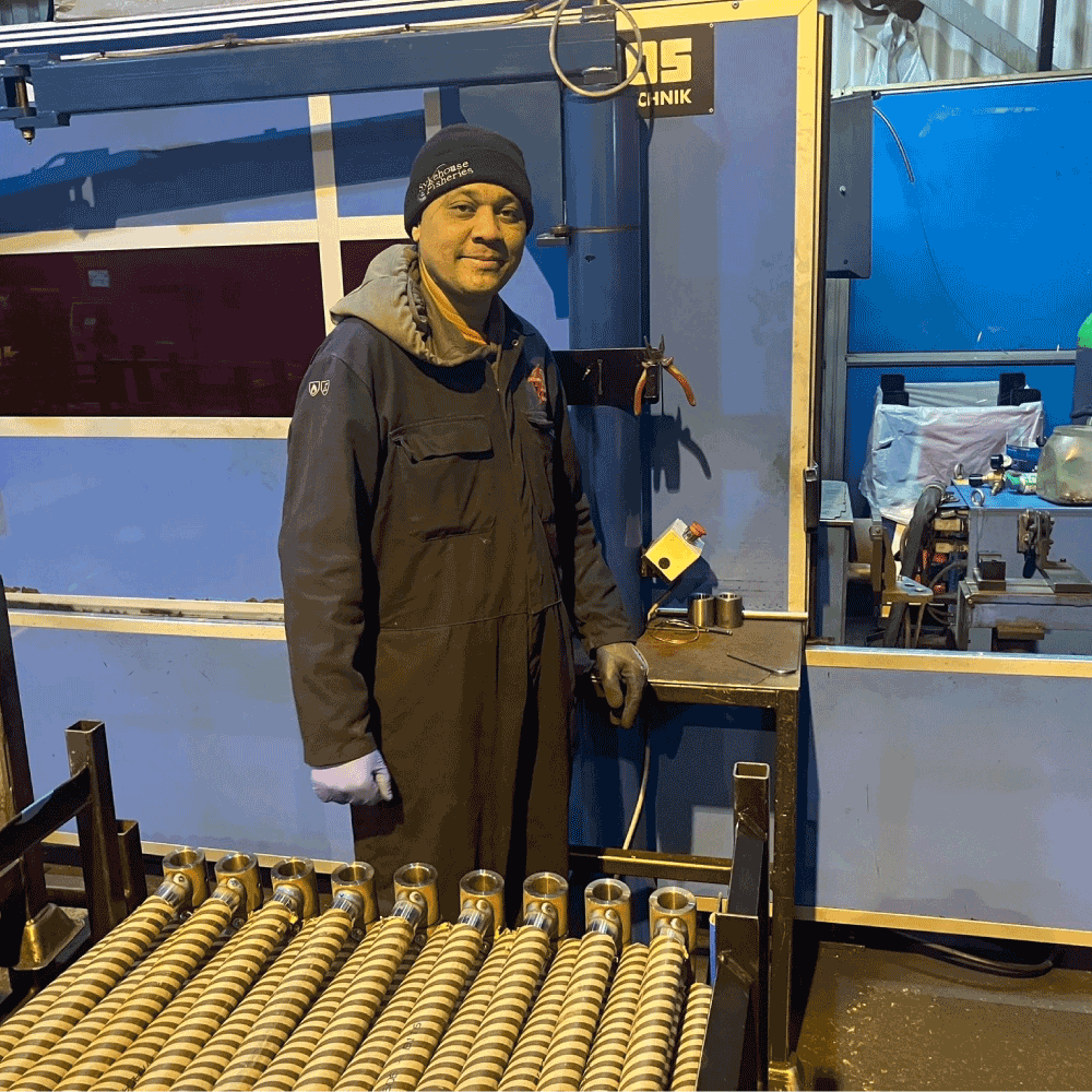 Moray SWAP participant undertaking practical manufacturing training in a workshop environment.