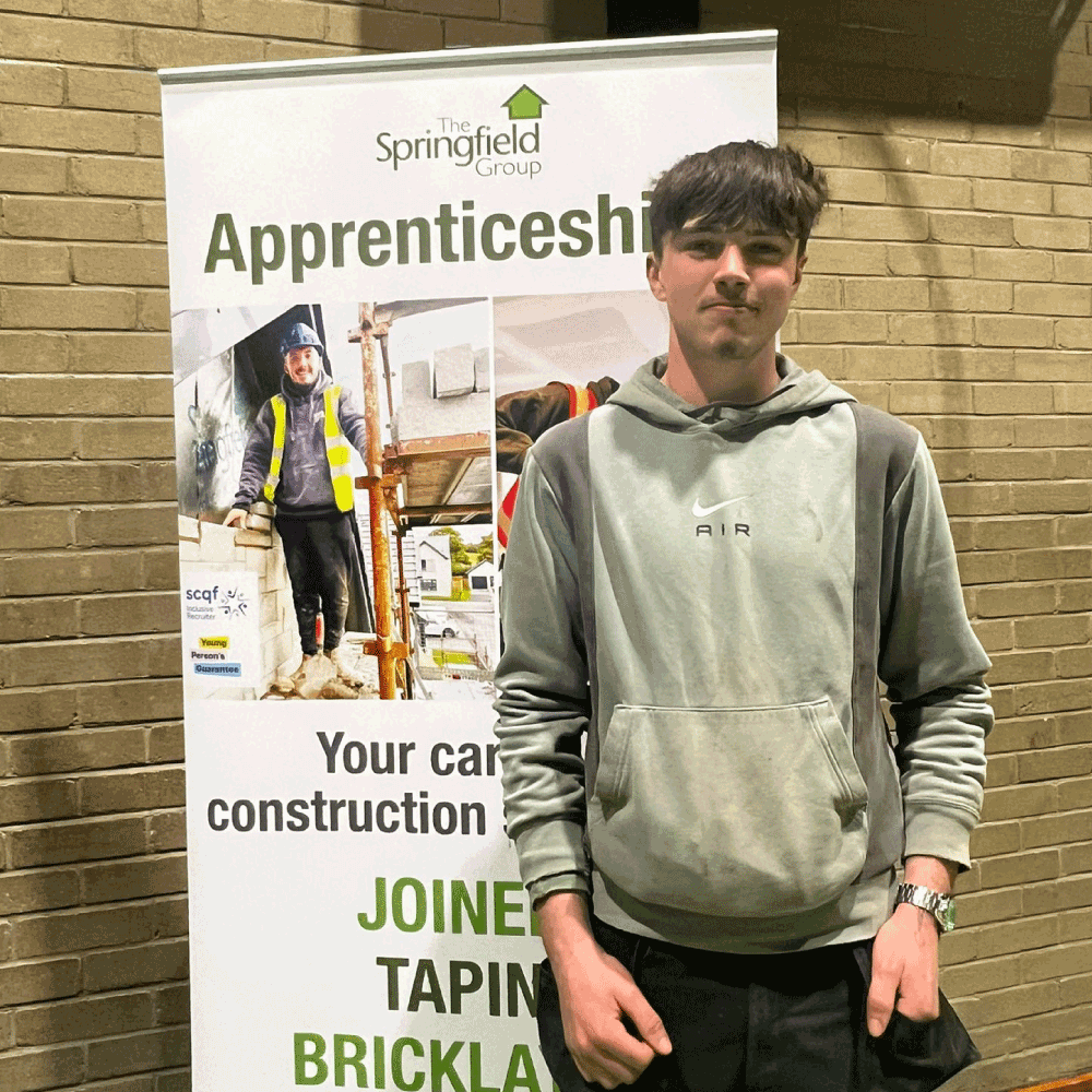 Moray SWAP participant exploring construction career opportunities through an apprenticeship programme.