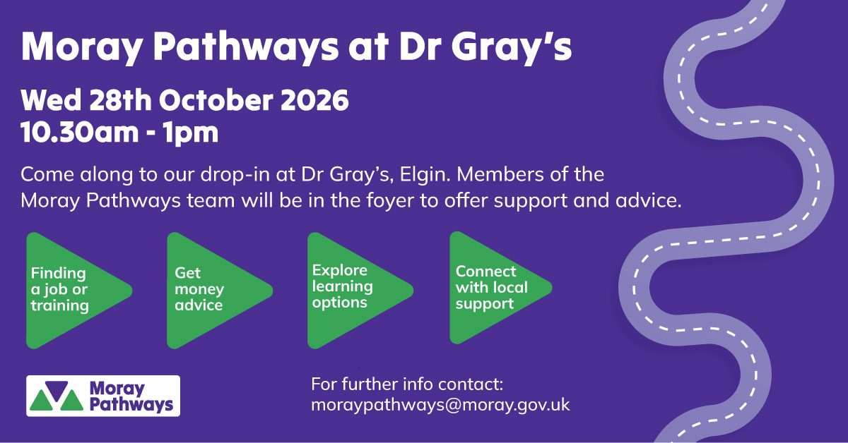 Dr Gray's Moray Pathways Drop-in Event